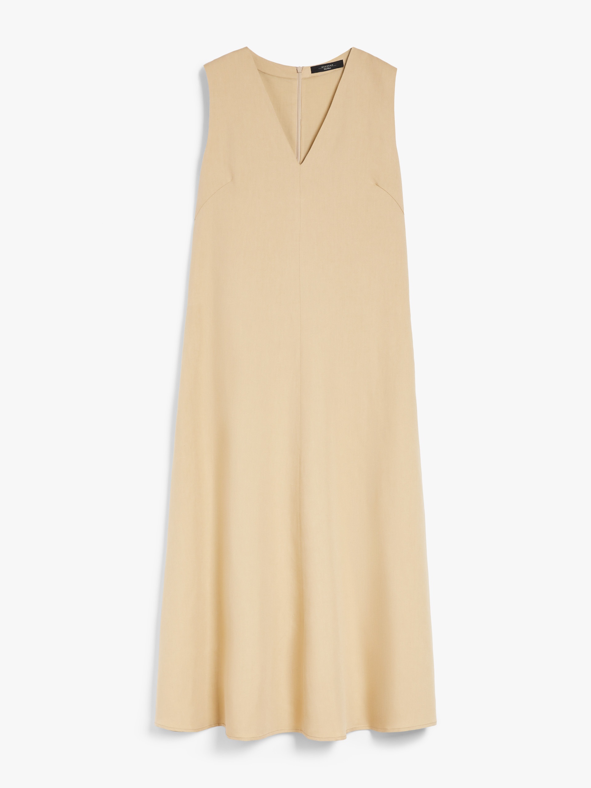 EGOISTA Viscose and linen canvas flared dress - 1