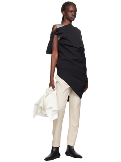 ISSEY MIYAKE Off-White High-Rise Trousers outlook