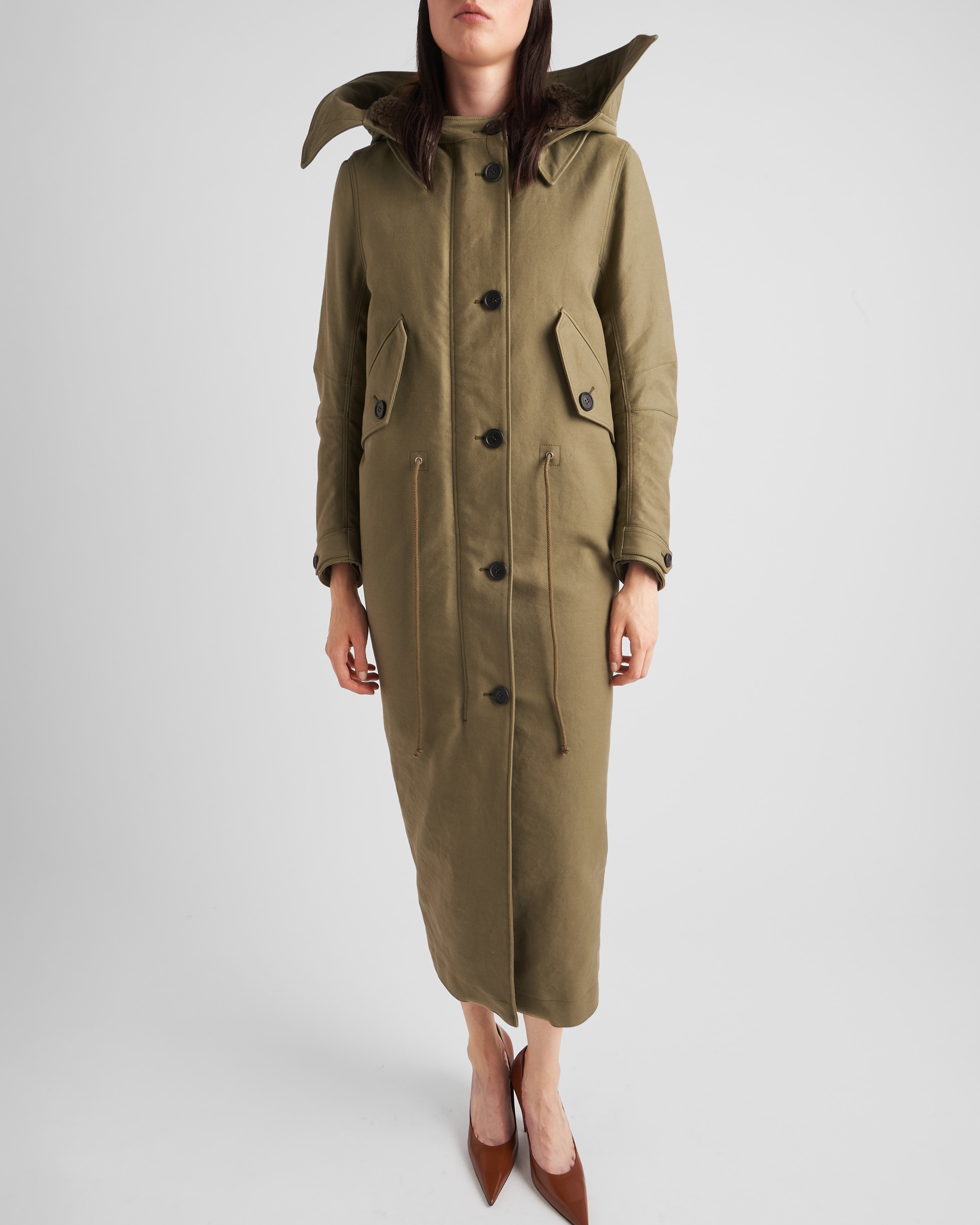Satin cotton coat - 3