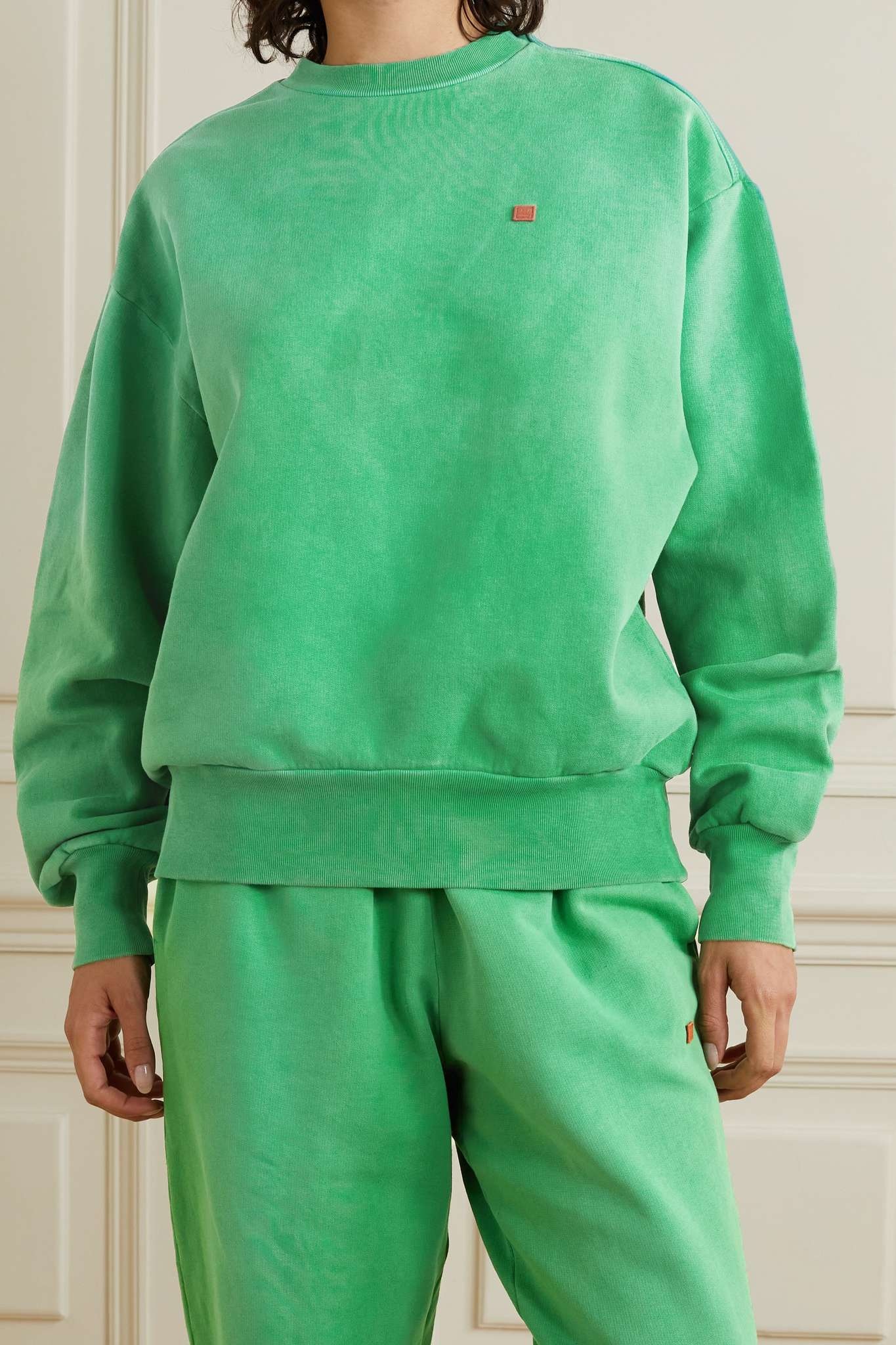 Oversized appliquéd cotton-jersey sweatshirt - 3