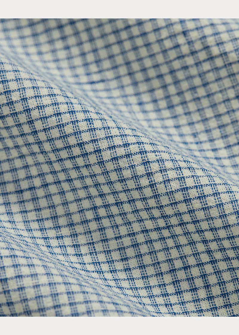 Checked Cotton-Linen Workshirt 5