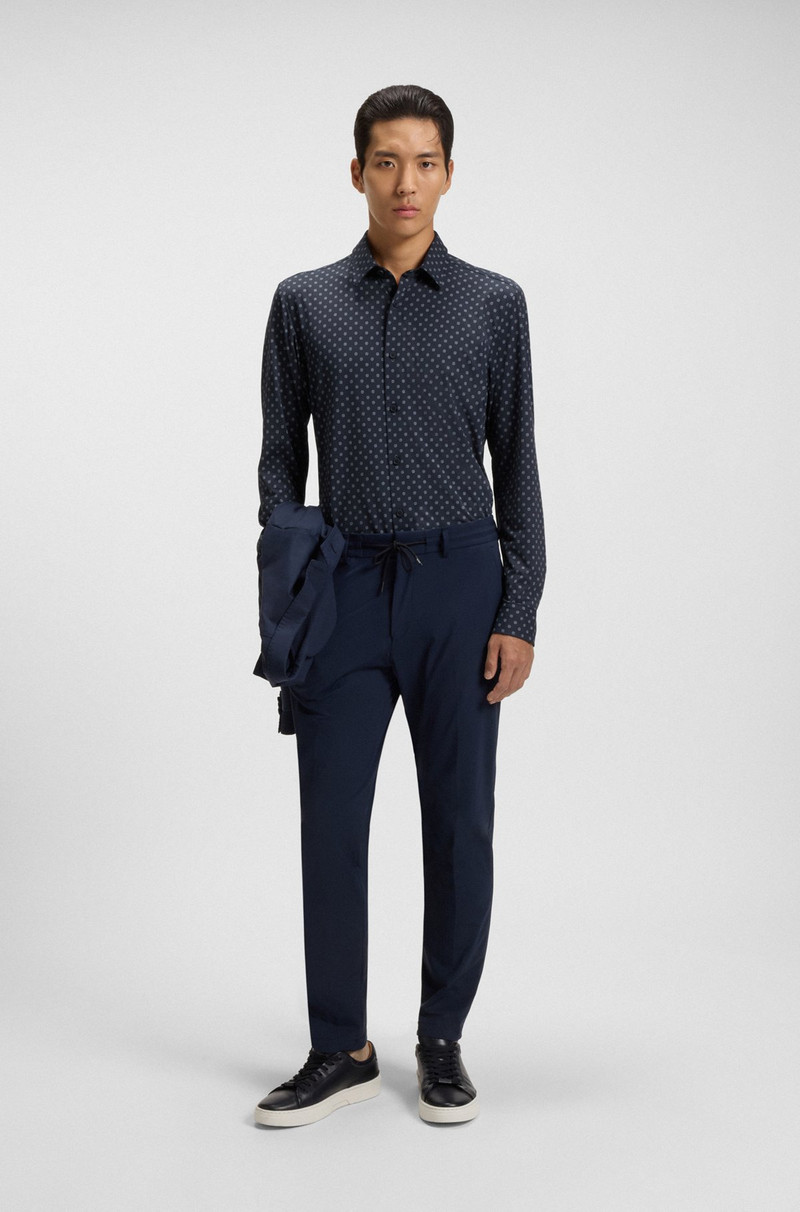 BOSS SLIM-FIT SHIRT IN PRINTED PERFORMANCE-STRETCH ITALIAN FABRIC outlook
