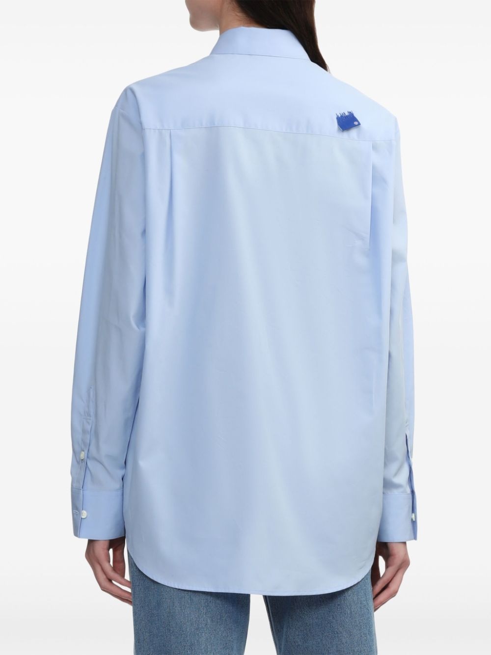 Tetris-appliquÃ© cotton shirt - 4