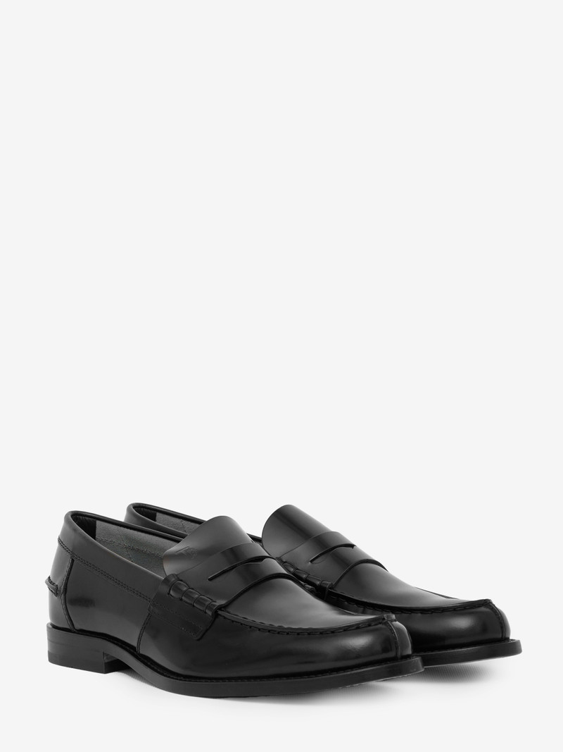 Tod's Black leather loafers outlook
