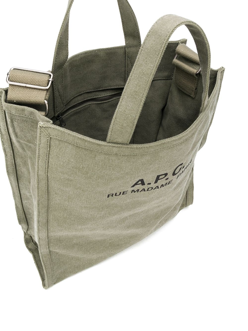 logo cotton tote bag - 5