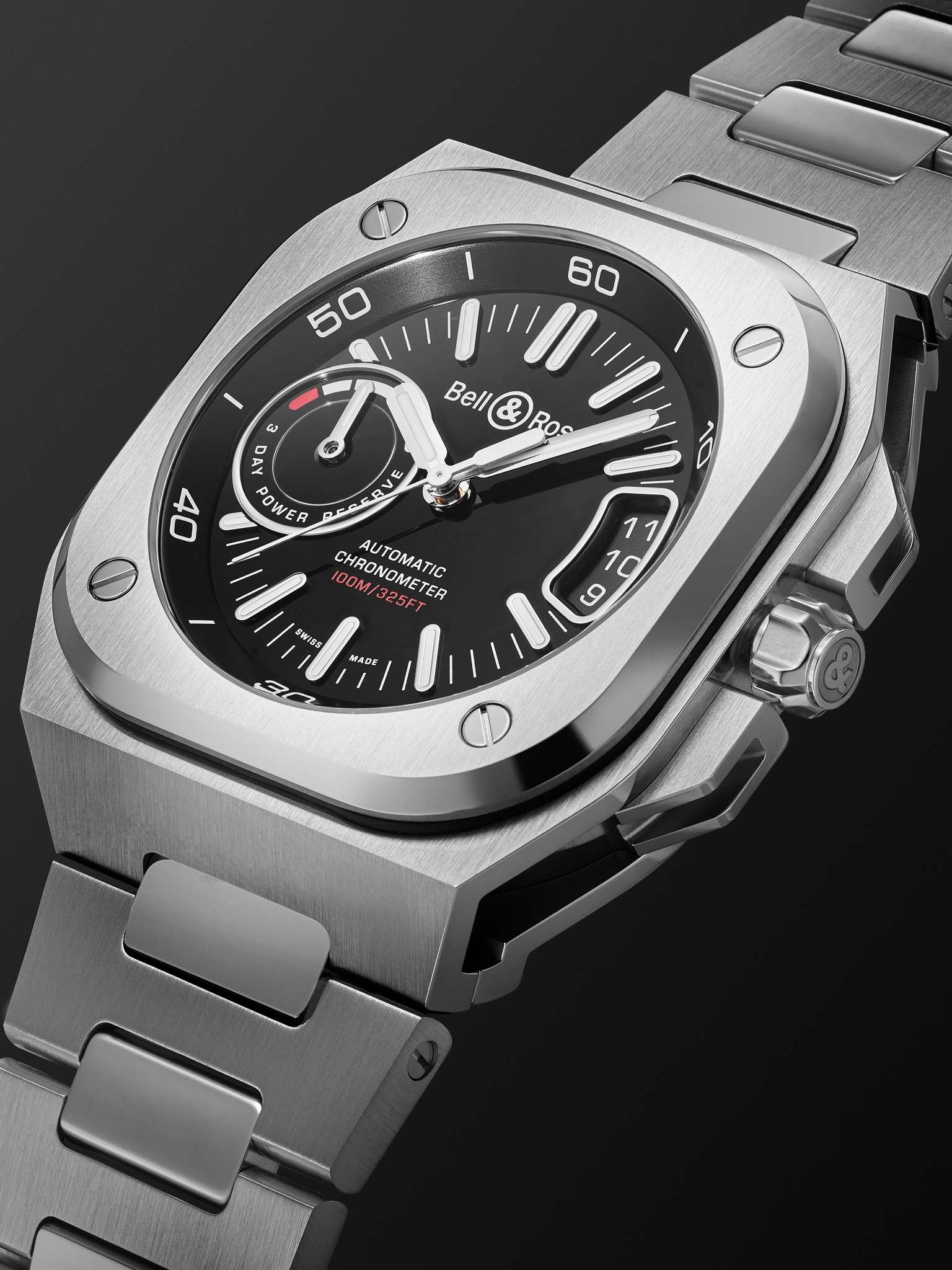 BR-X5 Automatic Chronometer 41mm Steel Watch, Ref. No. BRX5R-BL-ST/SST - 4