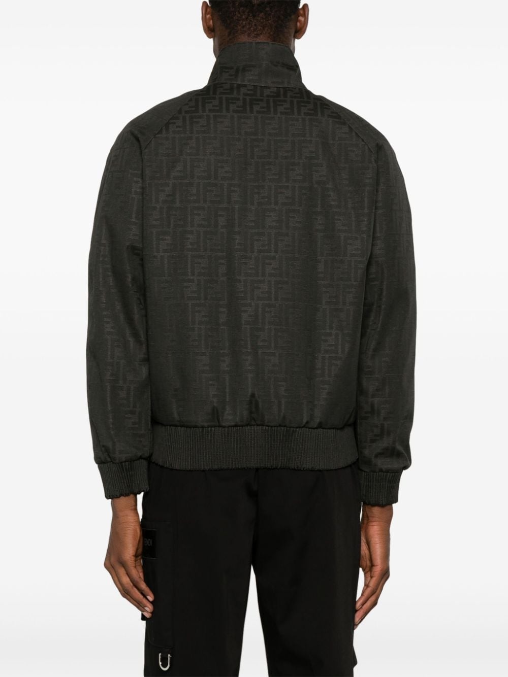FF-jacquard bomber jacket - 4