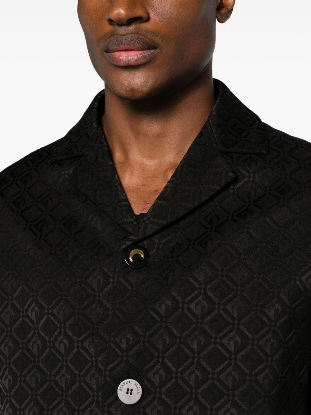 Moon Diamant-jacquard blazer - 5