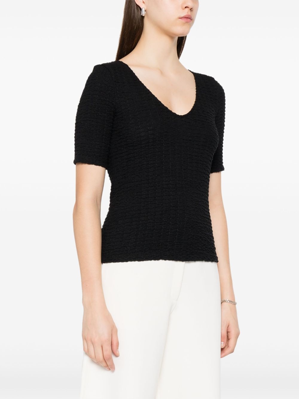 cotton-blend T-shirt - 3