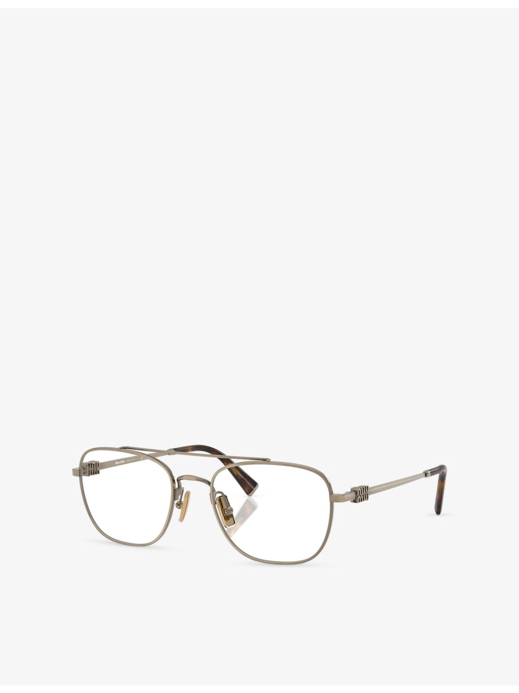MU 51WV Square-Frame Metal Glasses - 2