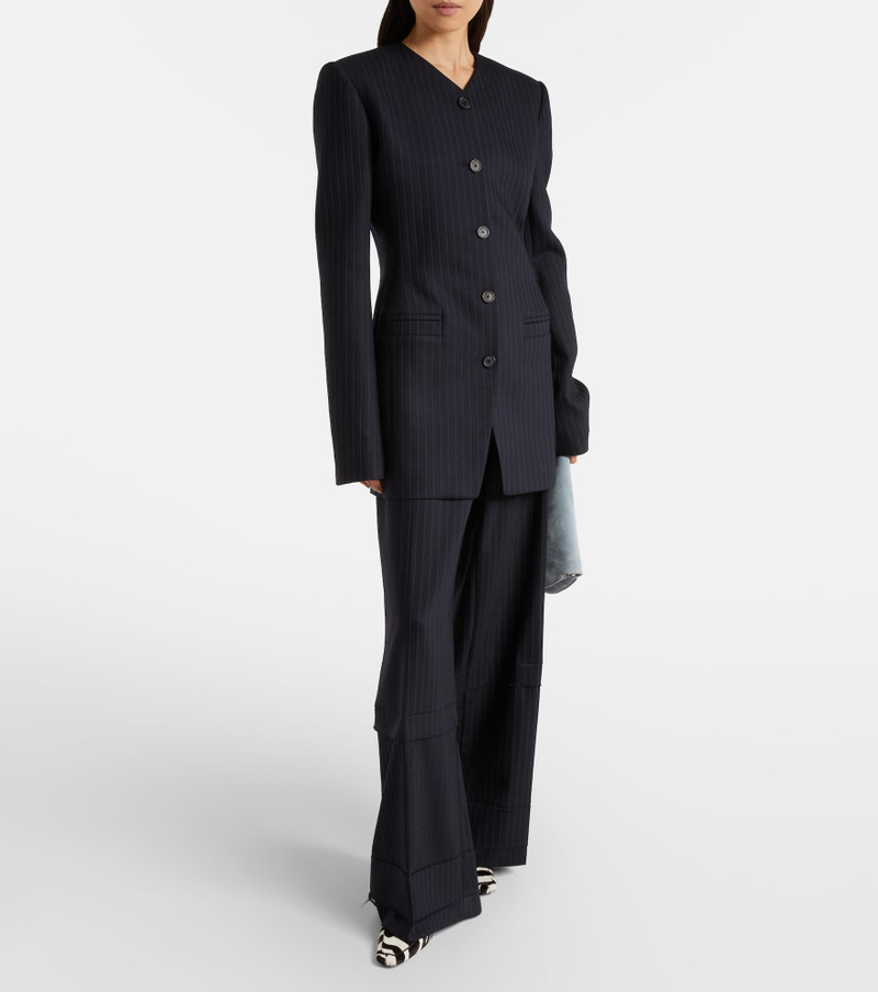 KHAITE Naran pinstripe blazer outlook