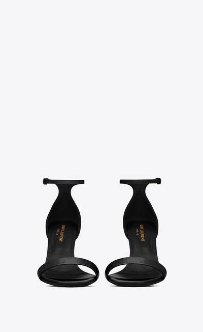 SAINT LAURENT amber sandals in patent leather outlook