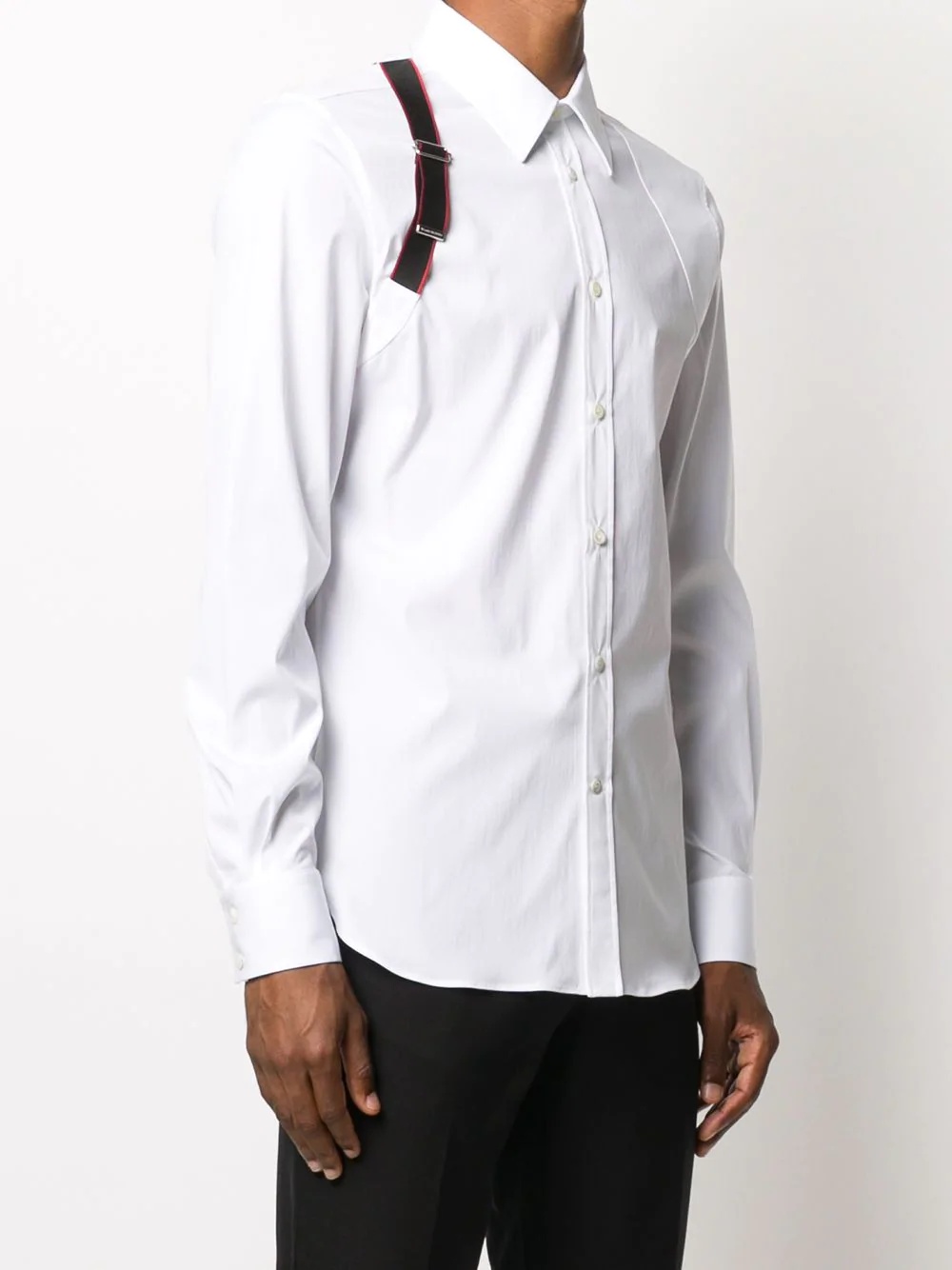 single brace detail shirt - 4