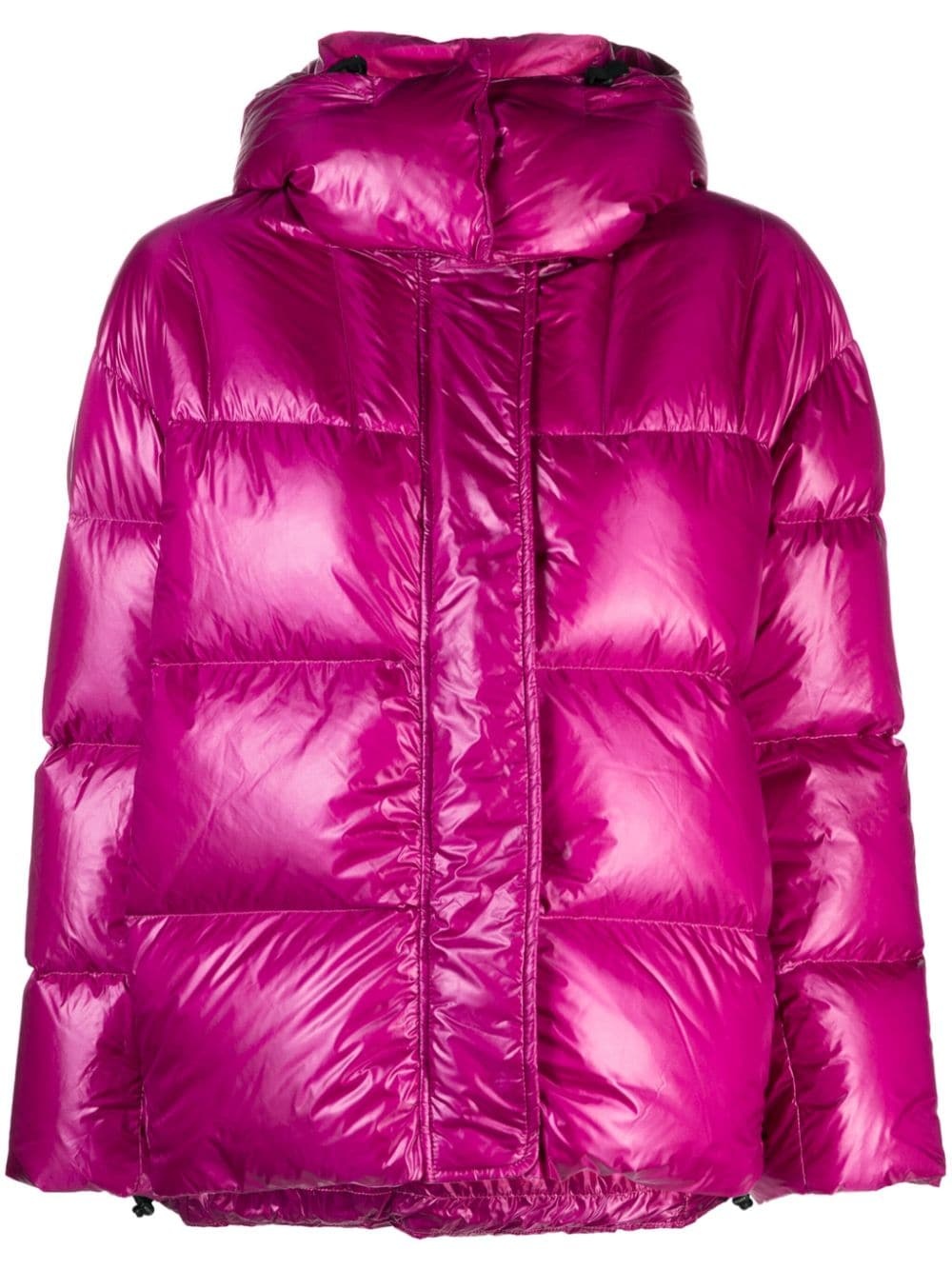 detachable-hood padded jacket - 1