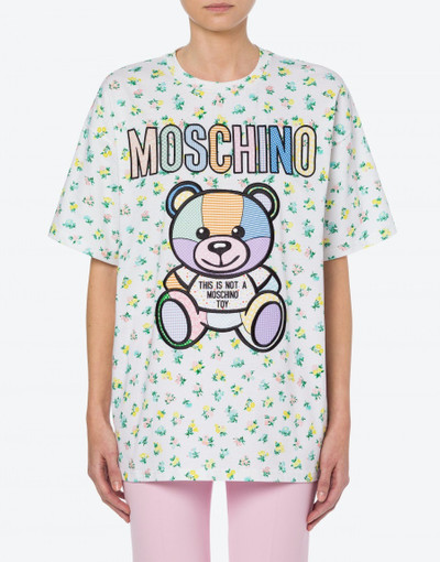 Moschino TEDDY PATCHWORK FLOWERED T-SHIRT outlook