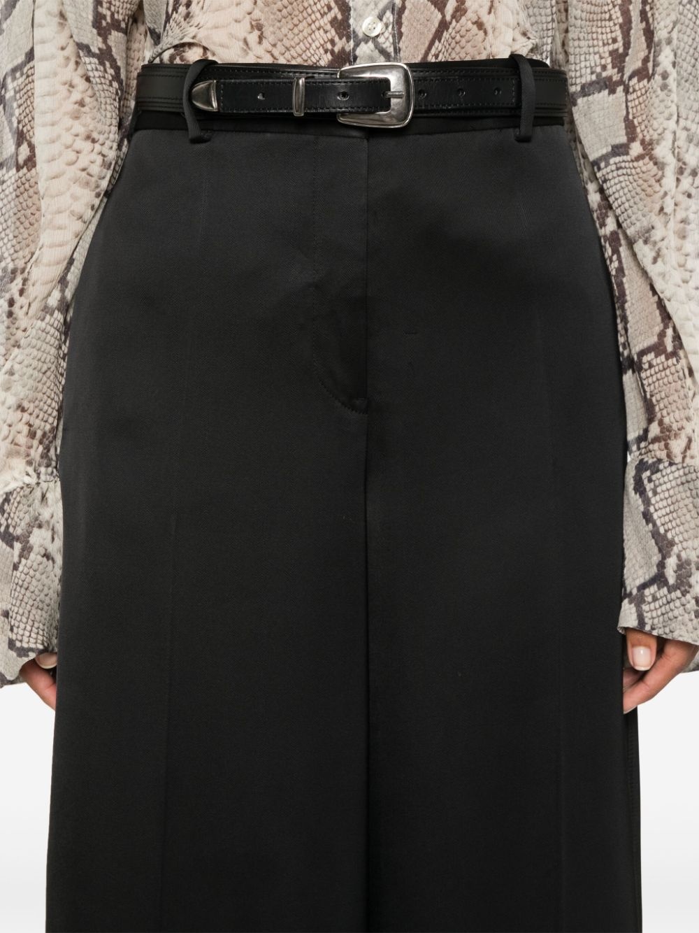 pressed-crease palazzo pants - 5
