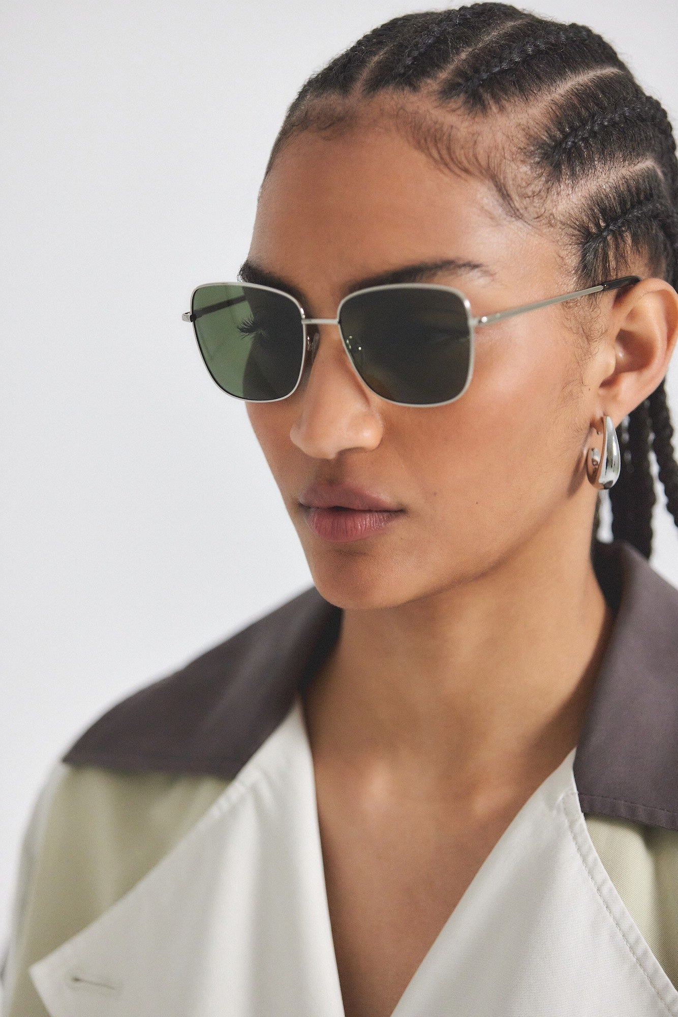 MILLIE CLASSIC SINGLE WIRE RECTANGLE SUNGLASSES - 1