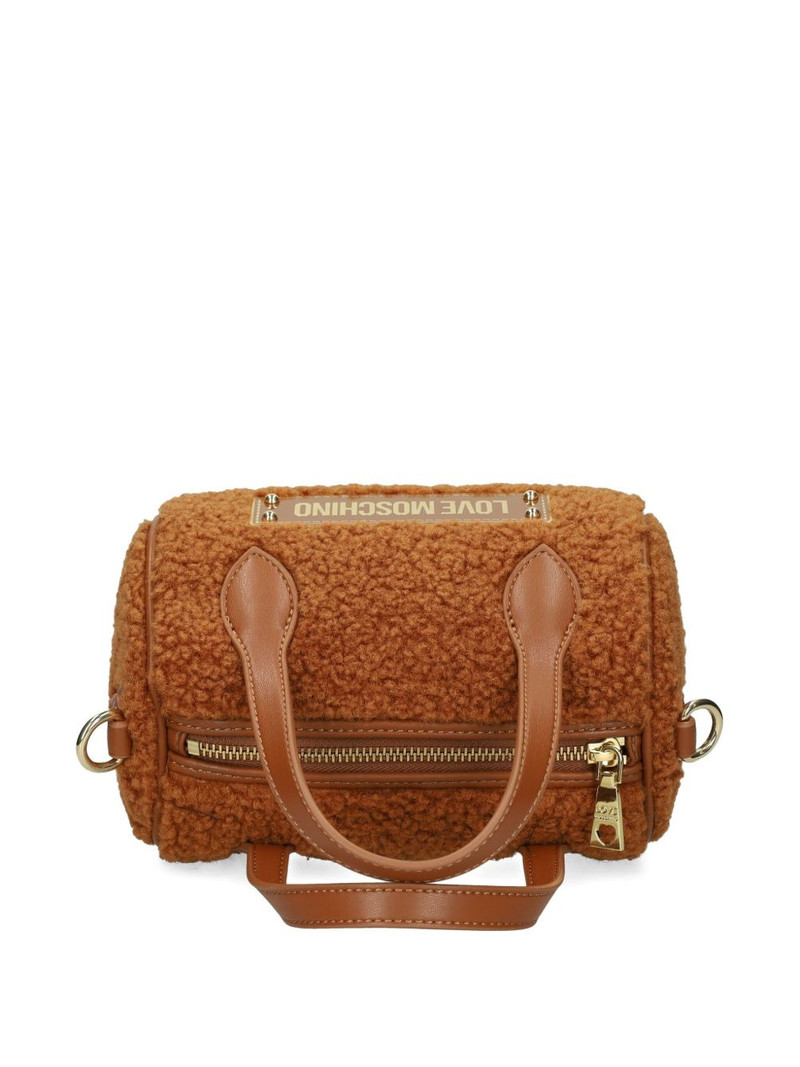top-handle logo tote bag 5