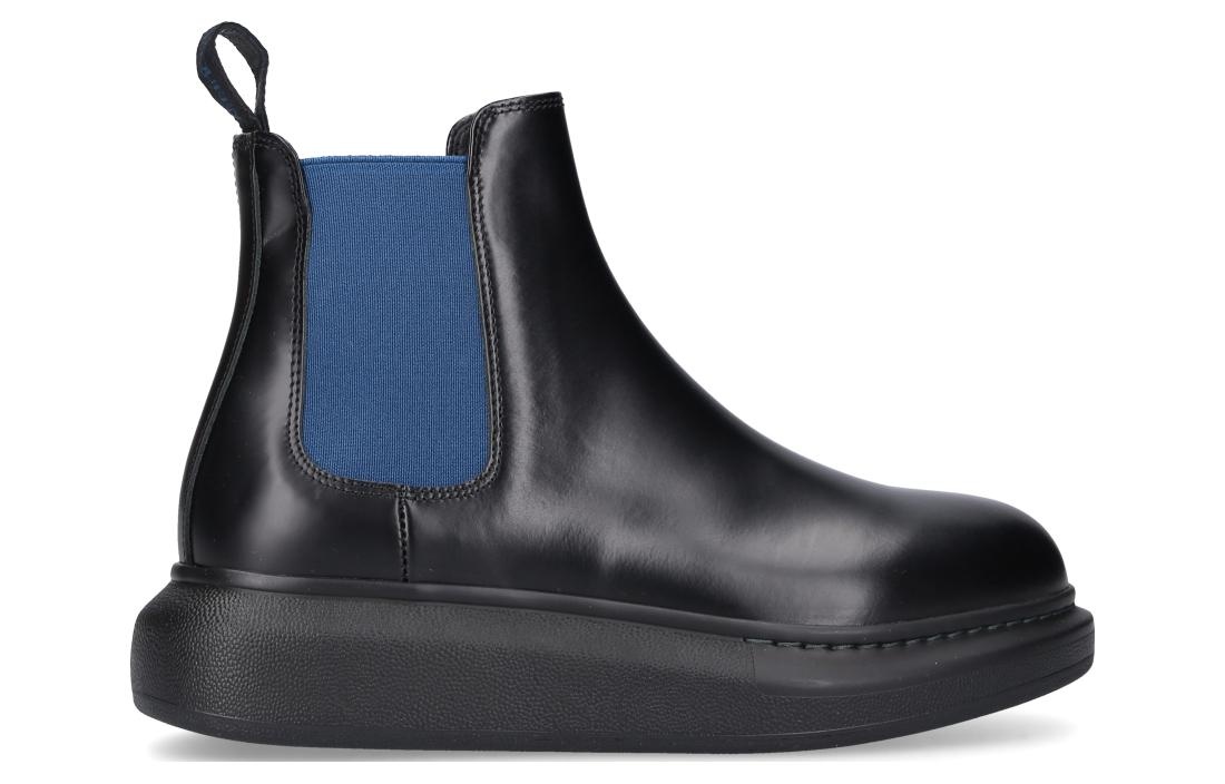 (WMNS) Alexander McQueen Hybrid Chelsea Boot 'Black Blue' 586398WHX561097 - 2