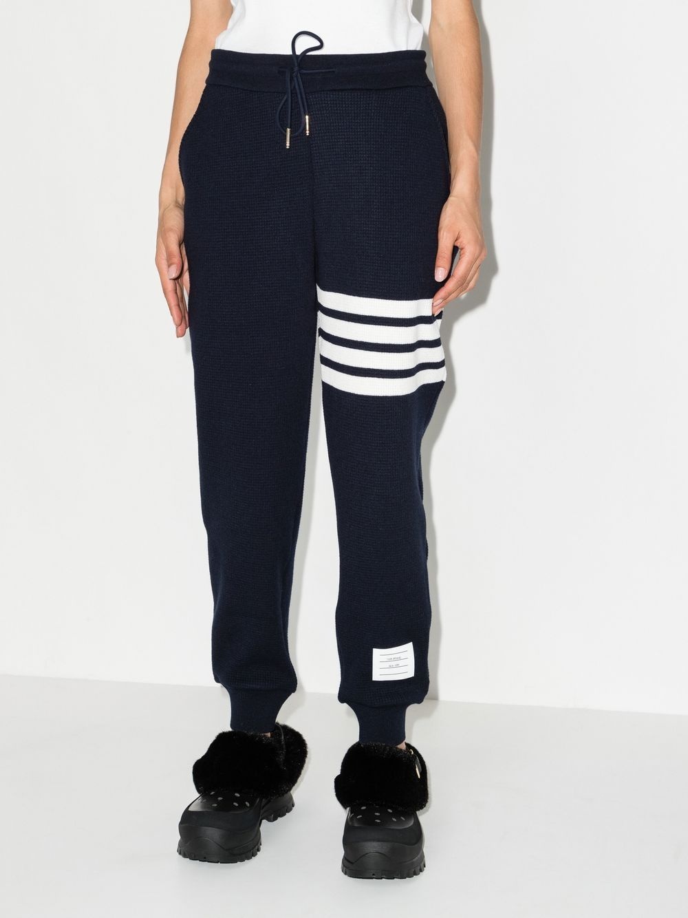 4-Bar drawstring track pants - 2