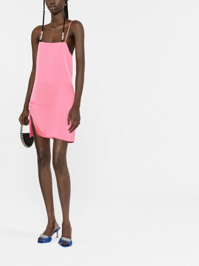 square-neck slip mini dress - 7