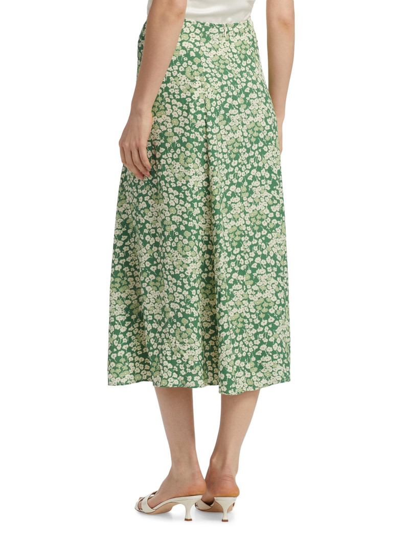 Women's Zoe Floral Crepe Skirt - Mento 5