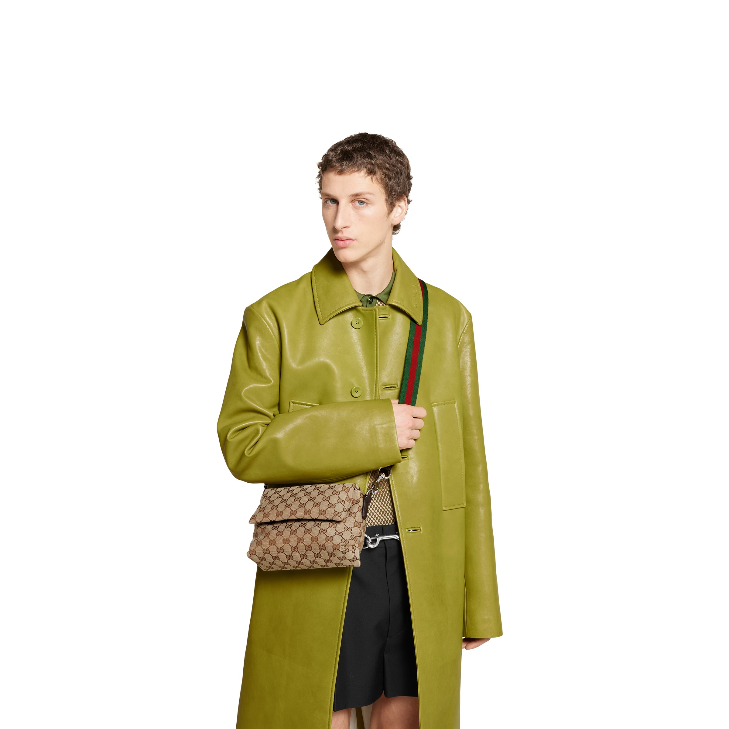 Small GG crossbody bag with Web - 4