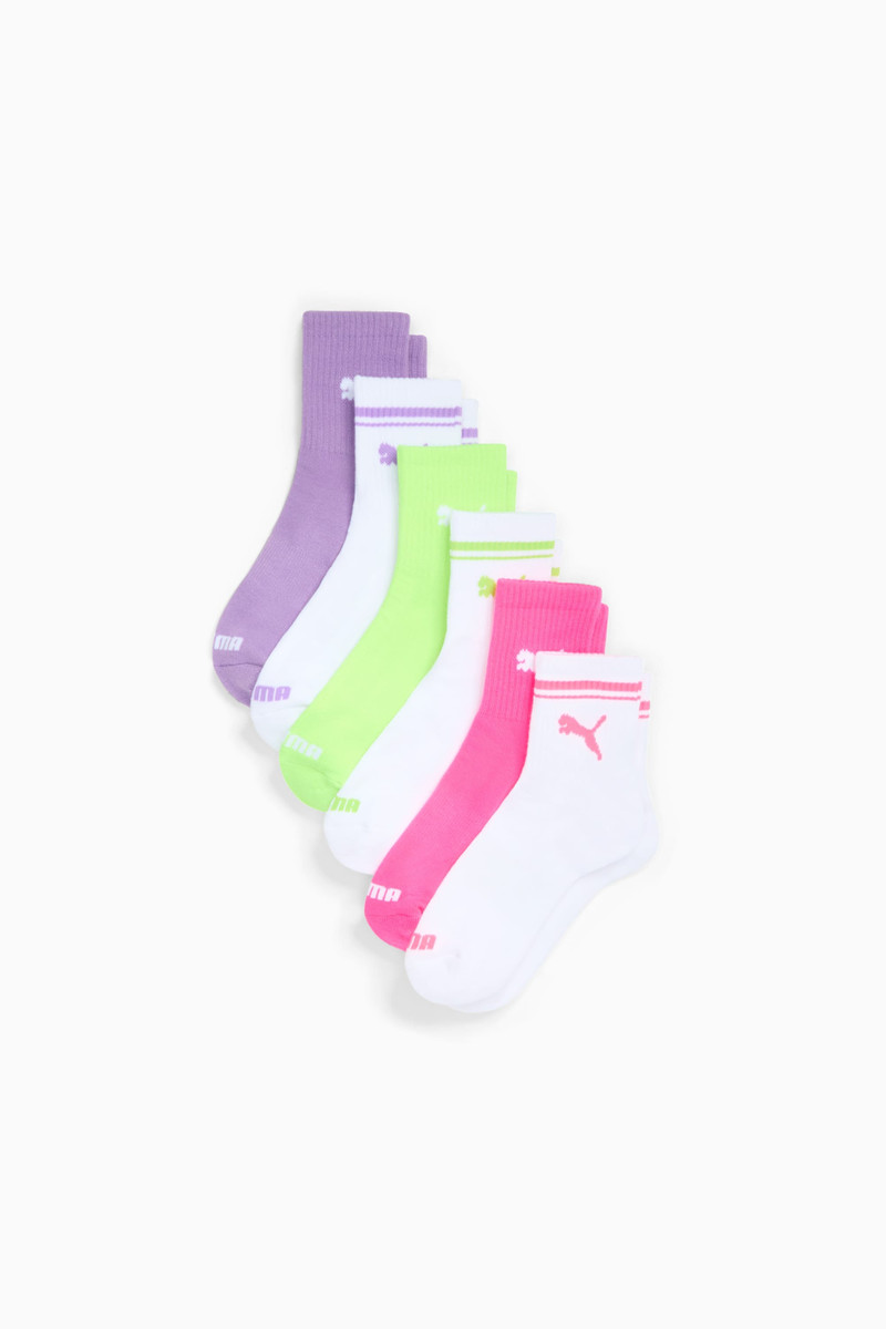 Women's Half-Terry Low Cut Crew Socks (6 Pairs) 1