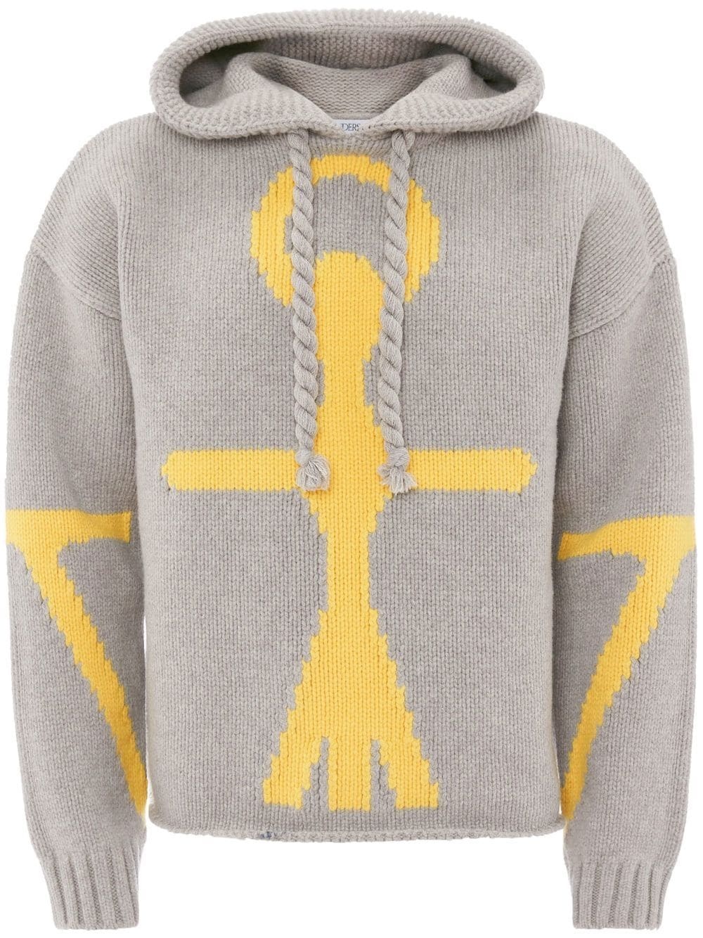 Anchor Logo intarsia-knit hoodie - 1