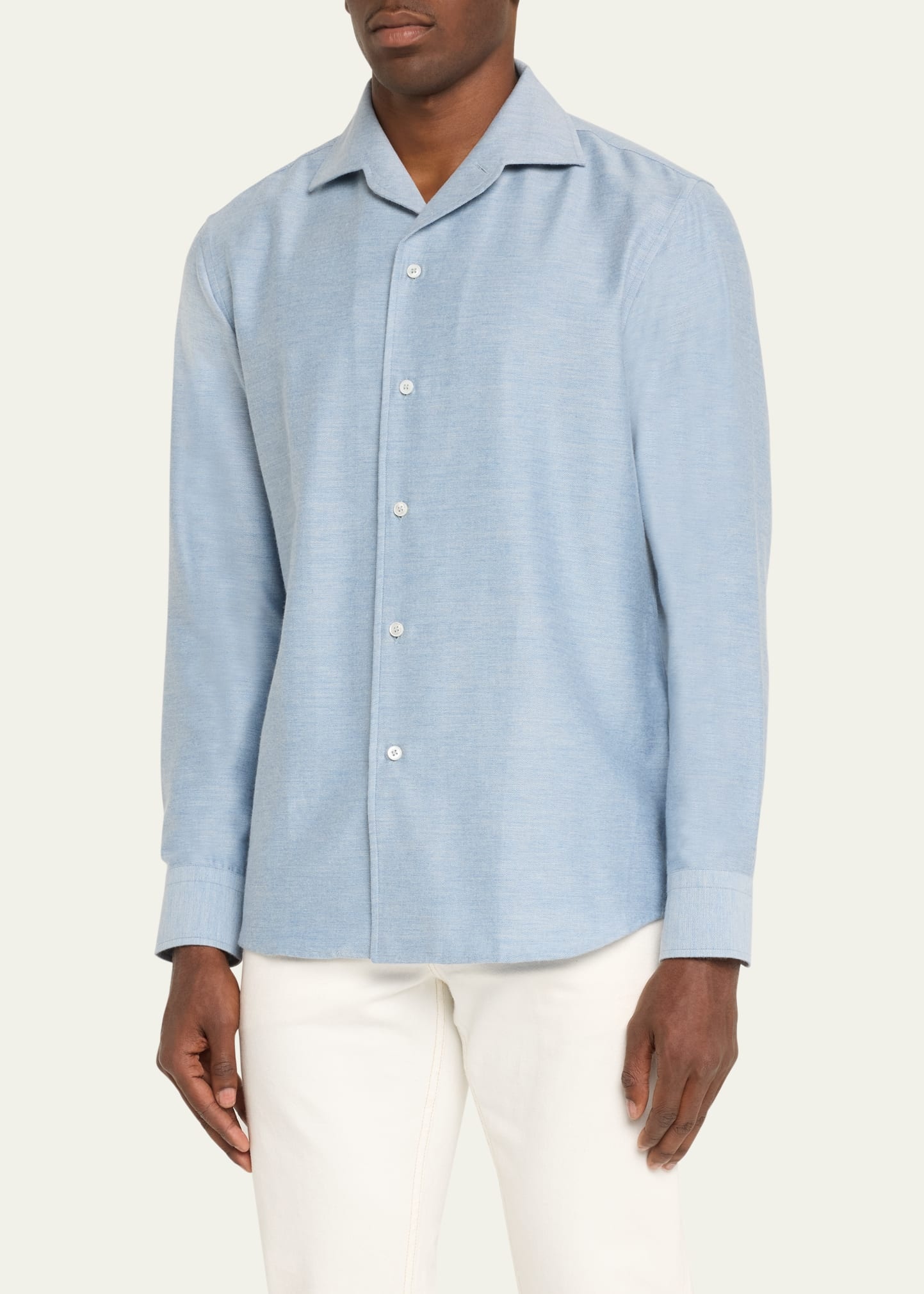 Men's Cotton Twill Sport Shirt - 4
