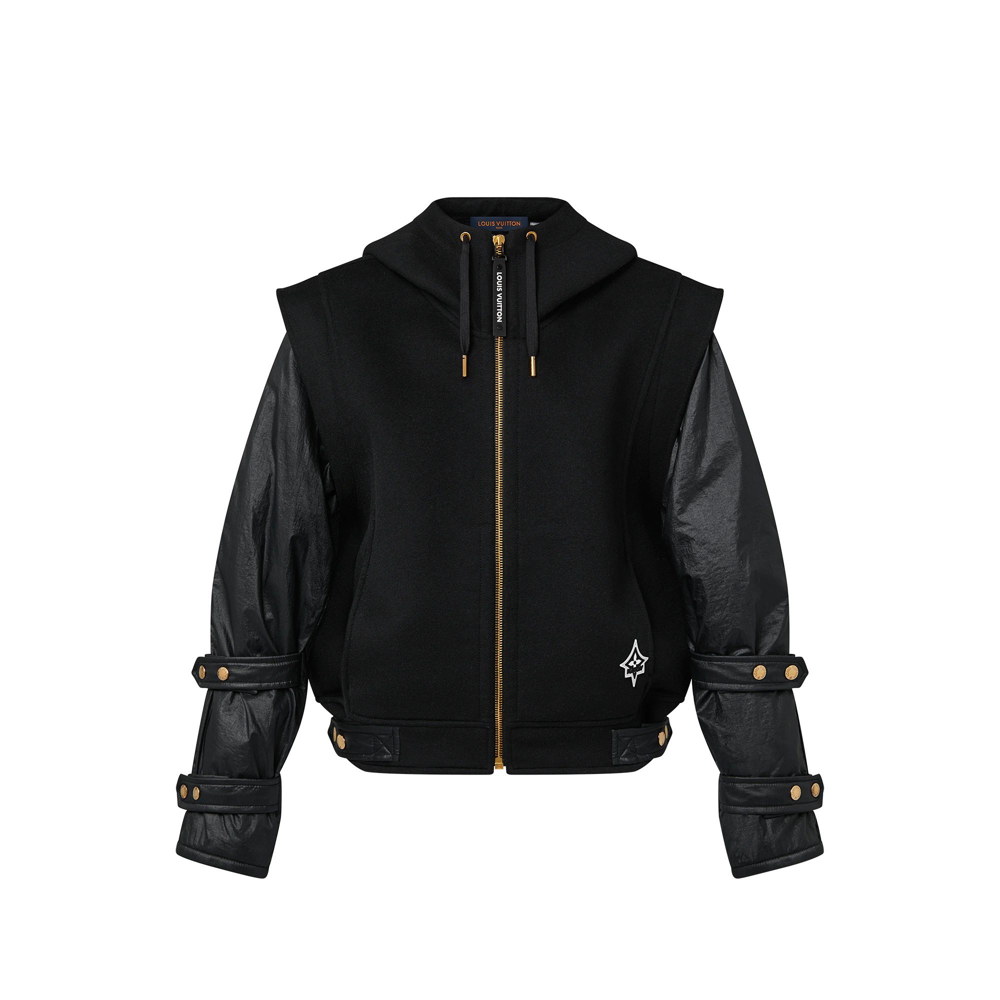 Nylon Sleeve Varsity Jacket - 1