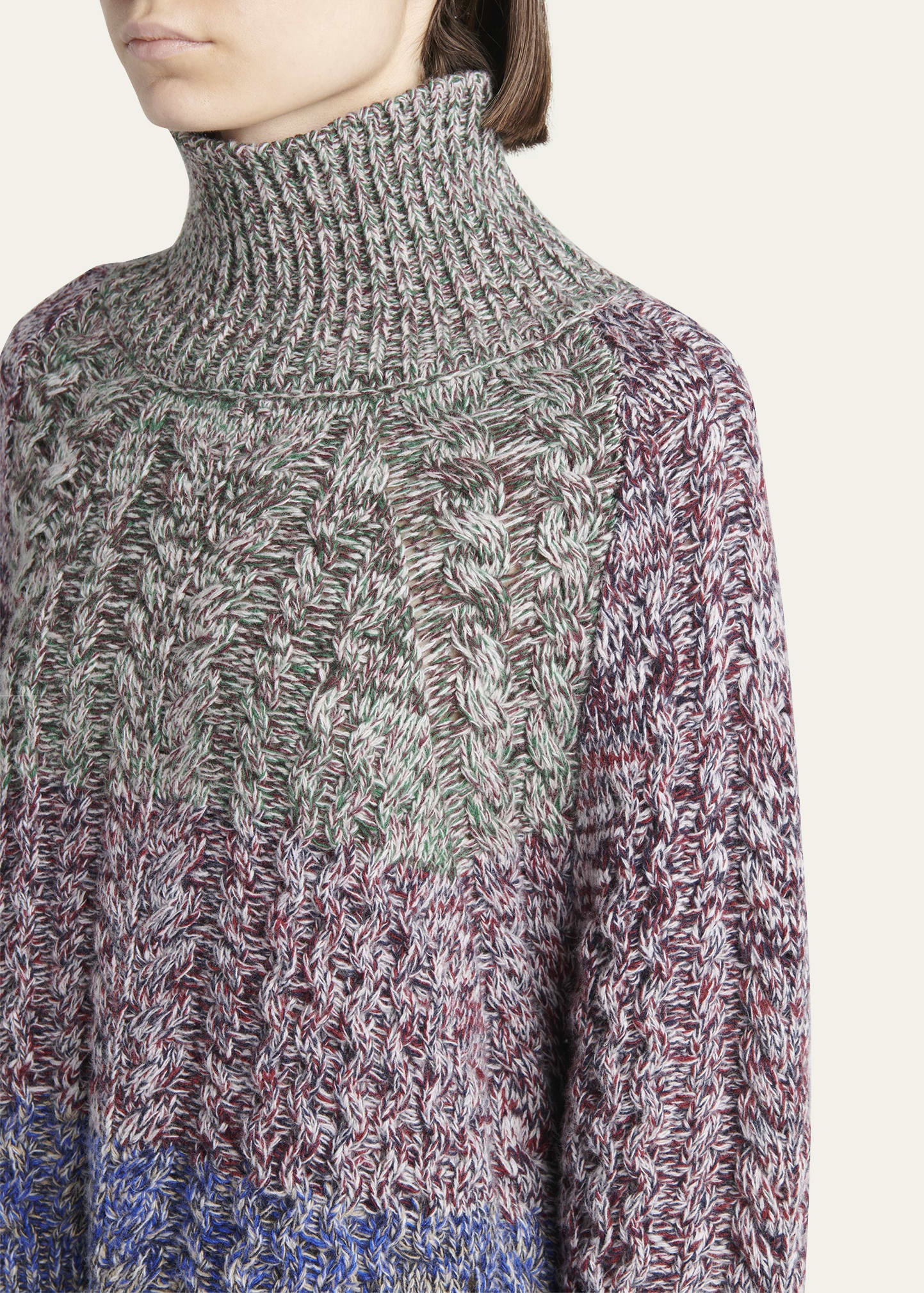 Journey Cable-Knit Turtleneck Sweater - 5