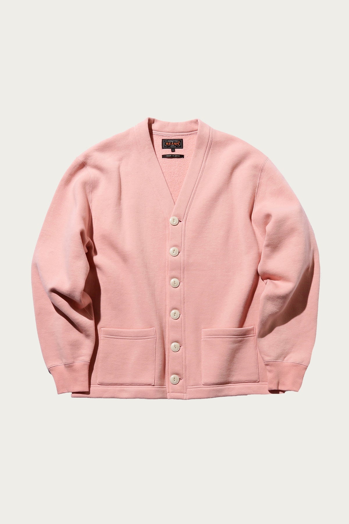 Sweat V Cardigan - Pink - 1