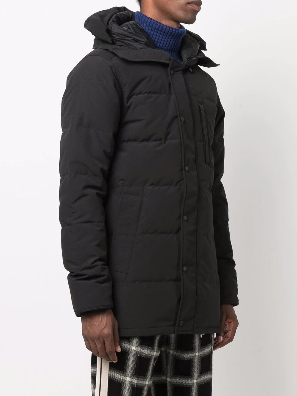 logo patch puffer jacket - 3