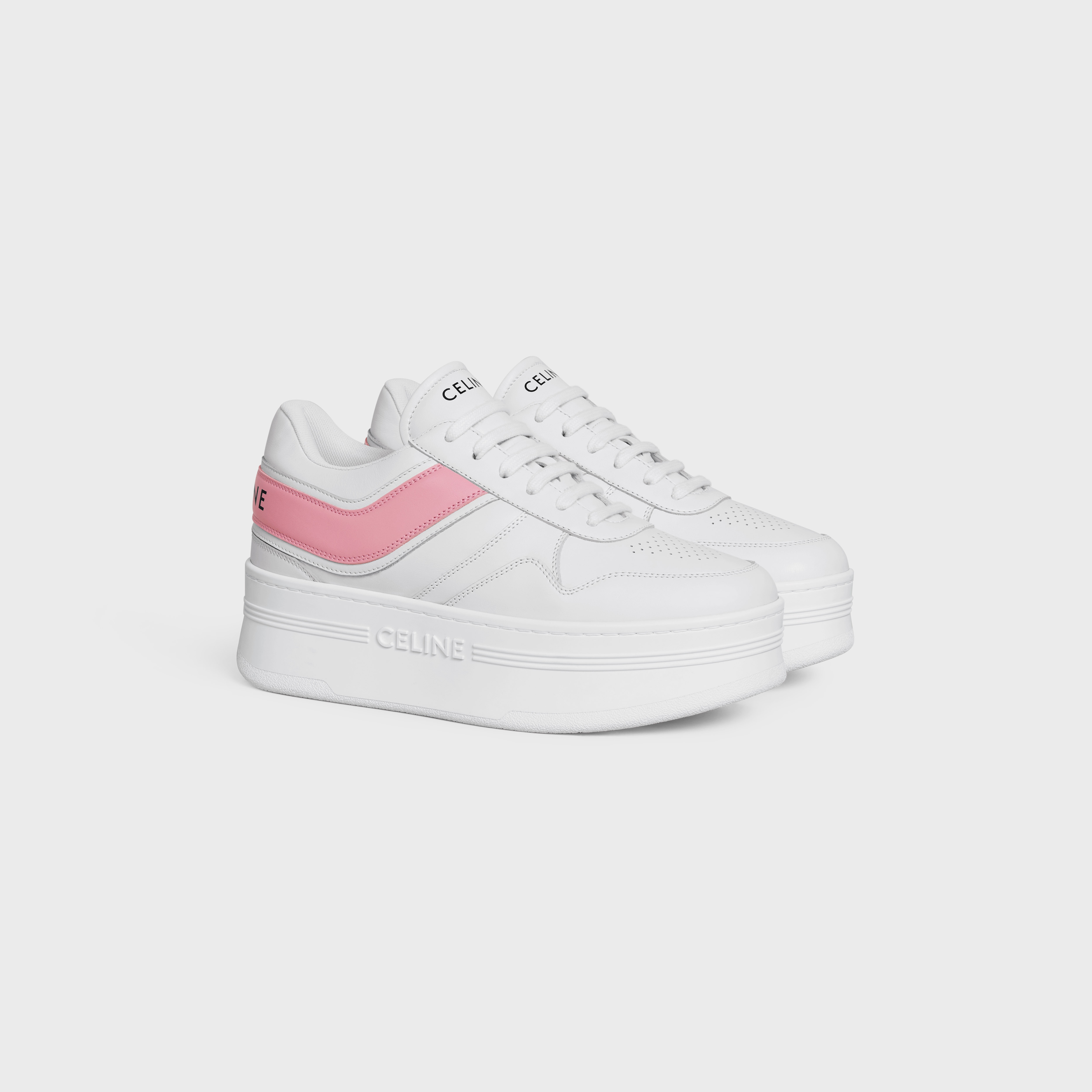 BLOCK SNEAKERS WITH WEDGE in CALFSKIN - 2