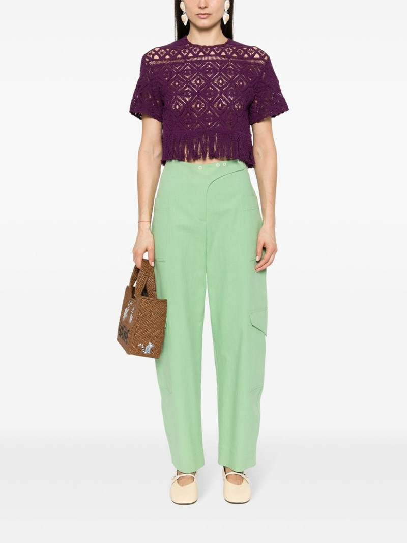 La DoubleJ Lacey La Scala fringed top outlook