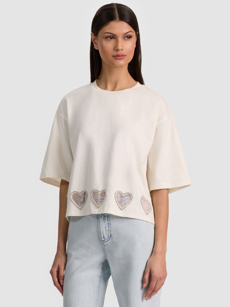 EVAN HEART CUTOUT TEE 2