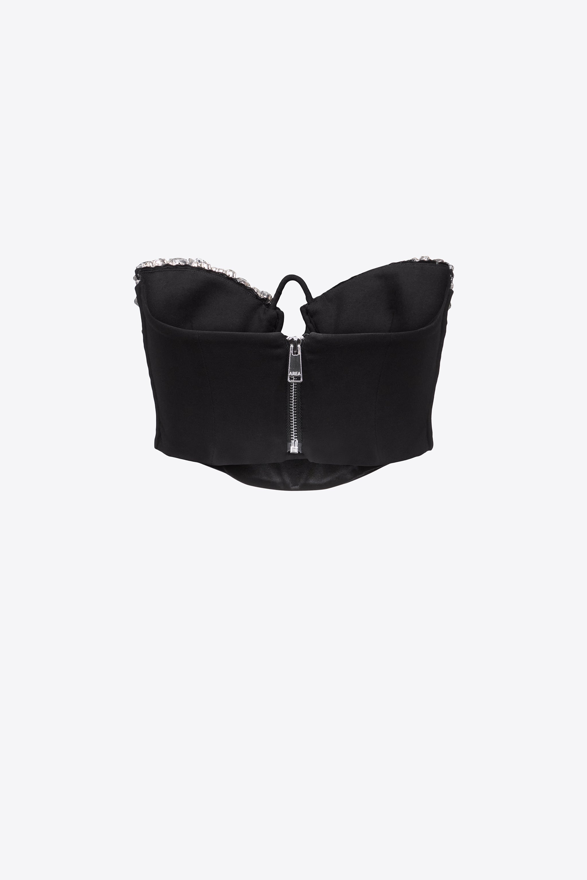 CRYSTAL EMBROIDERED BUSTIER - 2