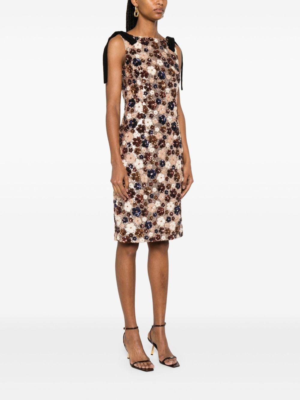 sequinned midi dress - 3