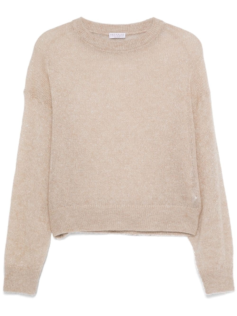 metallic-thread sweater - 1