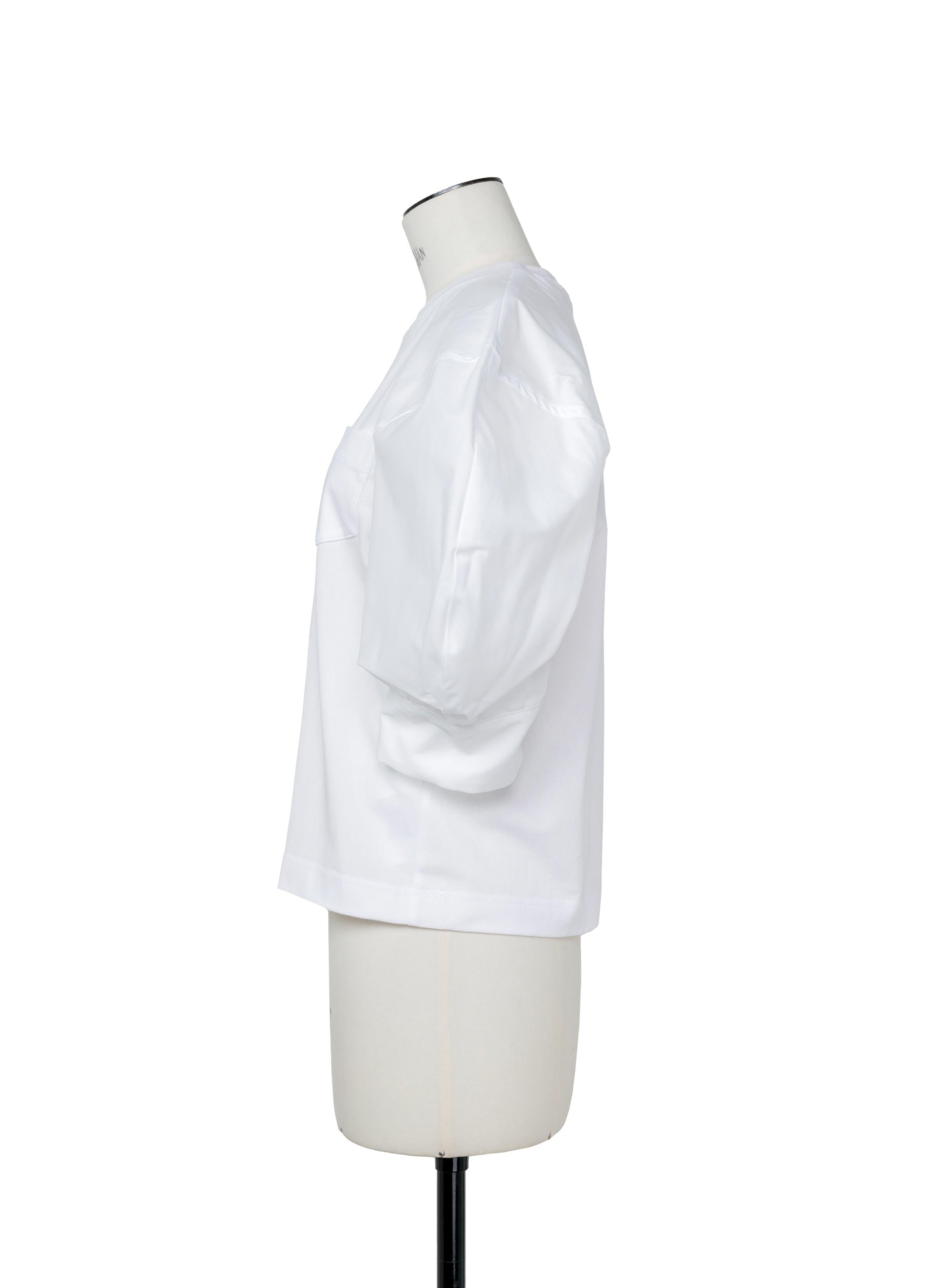 Cotton Poplin x Cotton Jersey T-Shirt - 2