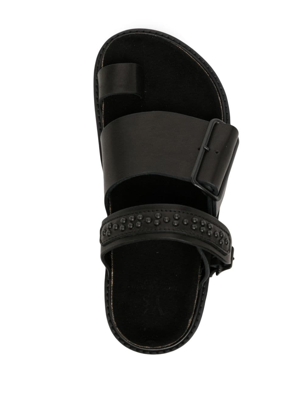Tanned stud-embellished sandals - 4