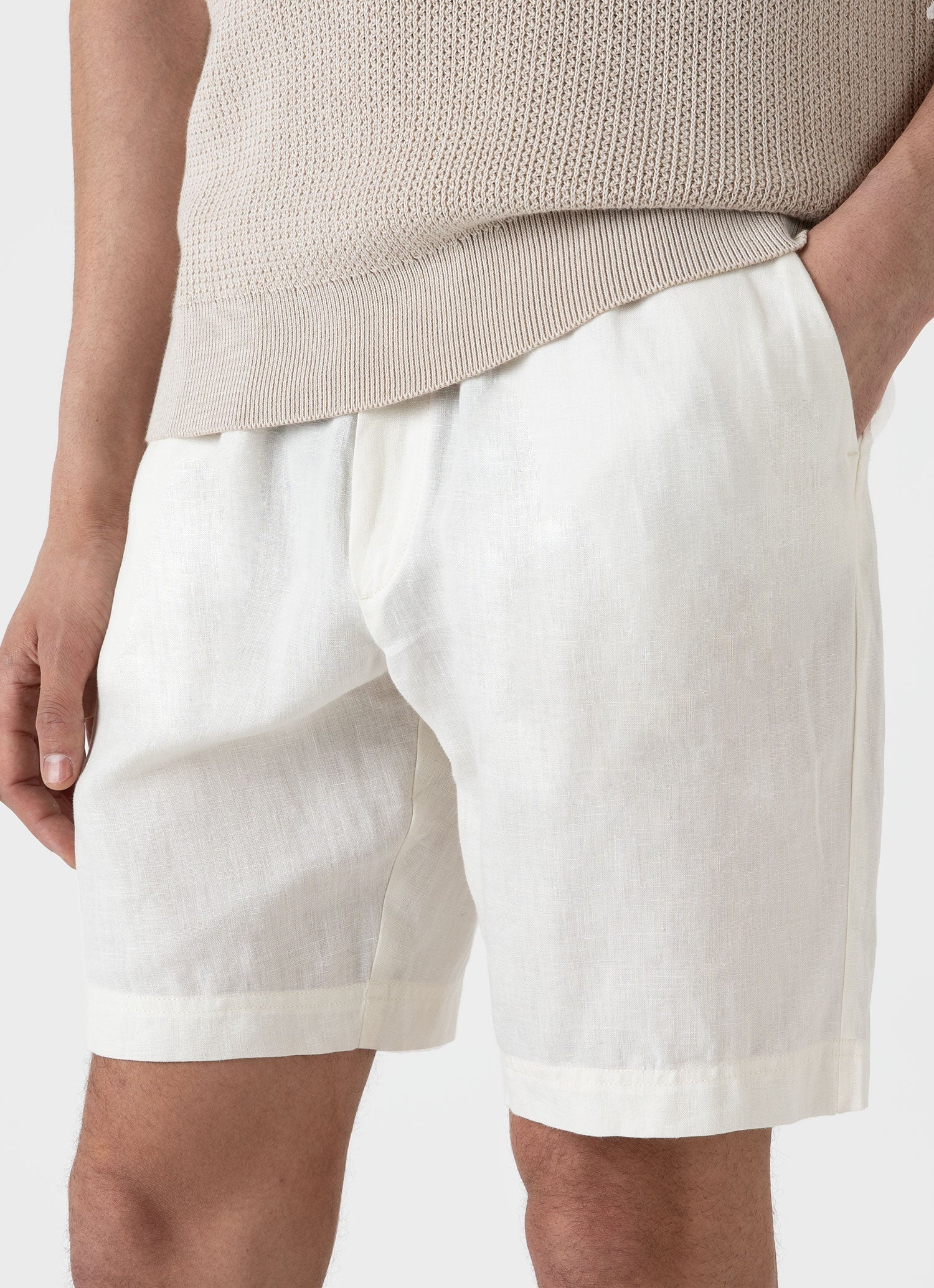 Linen Drawstring Short - 5