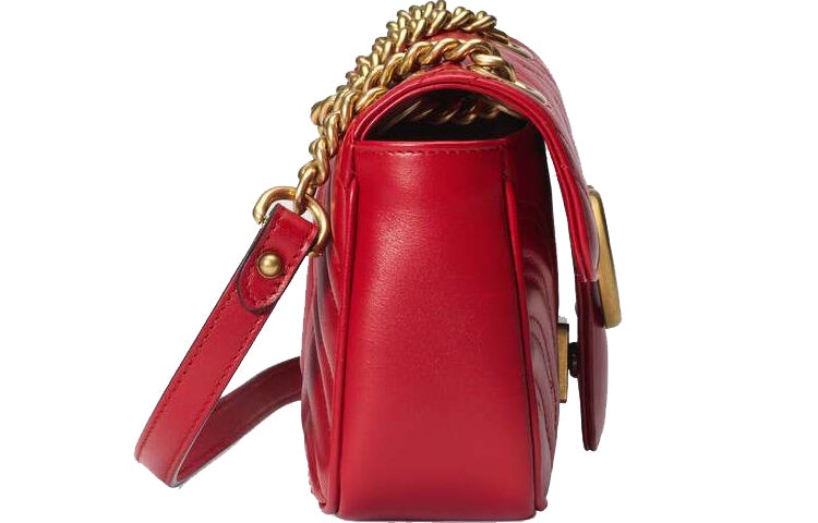 (WMNS) Gucci GG Marmont Mini Shoulder Bag Red 446744-DTDIT-6433 - 5