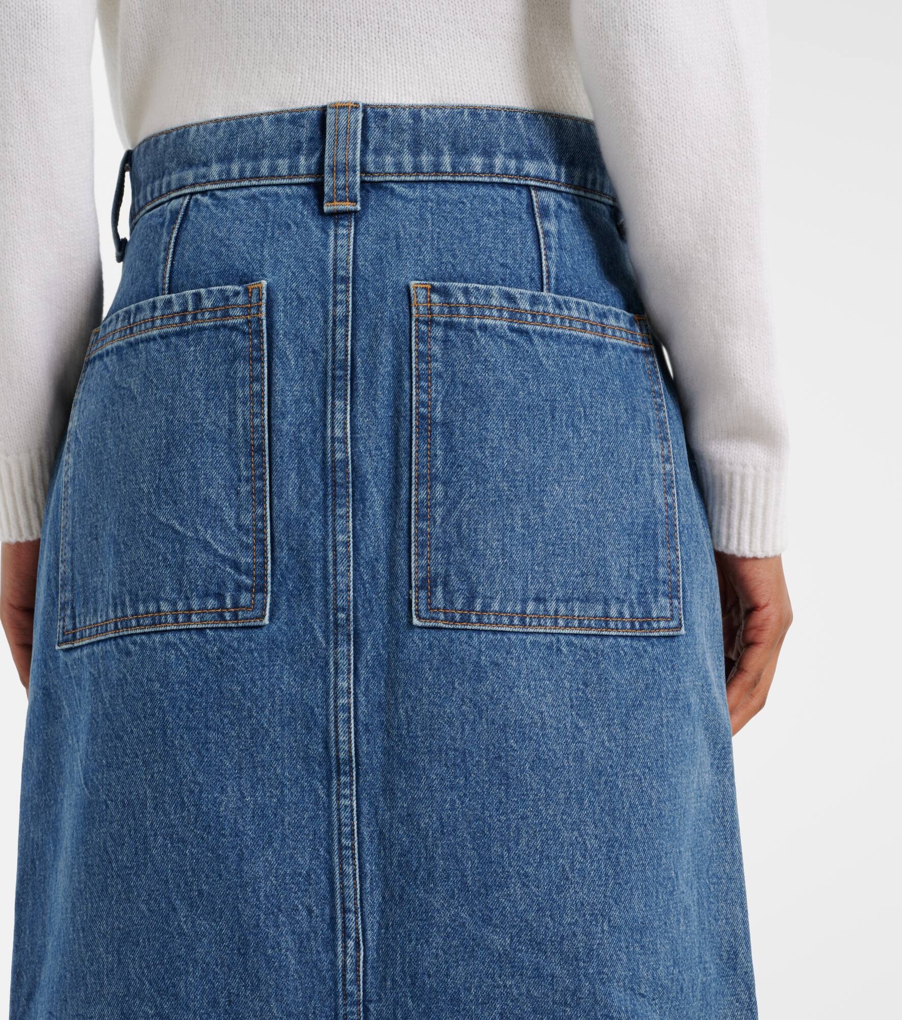 Genevieve denim maxi skirt - 5