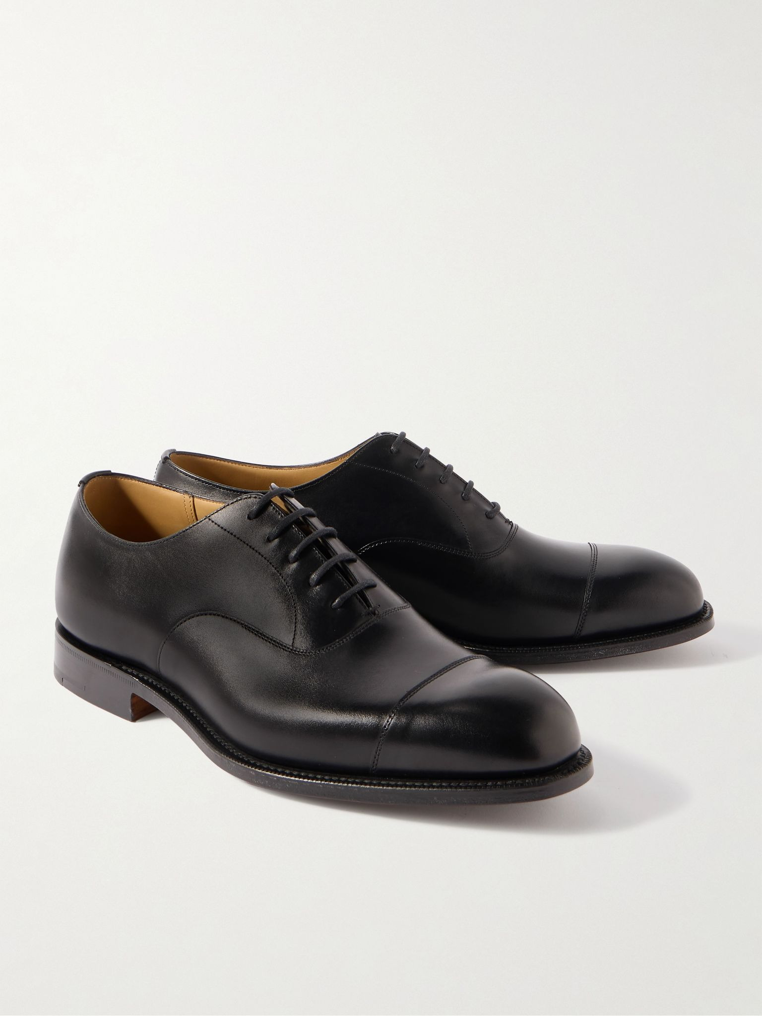 Consul Leather Oxford Shoes Black - 4