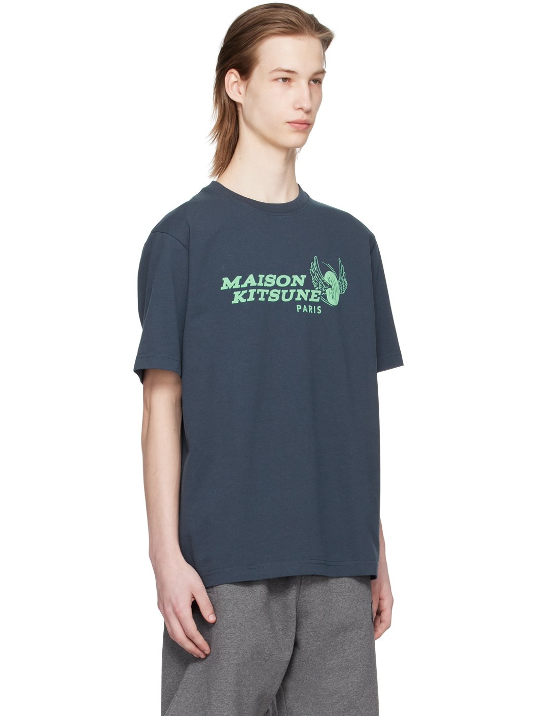 Navy Racing Wheels T-Shirt - 2