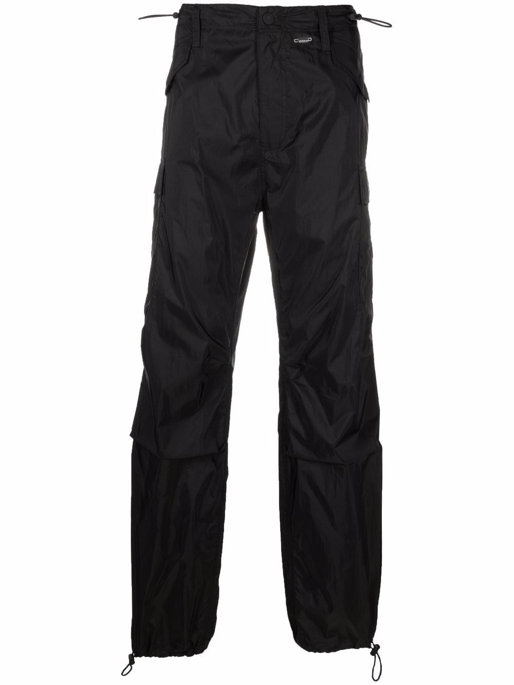 textured cargo trousers - 1