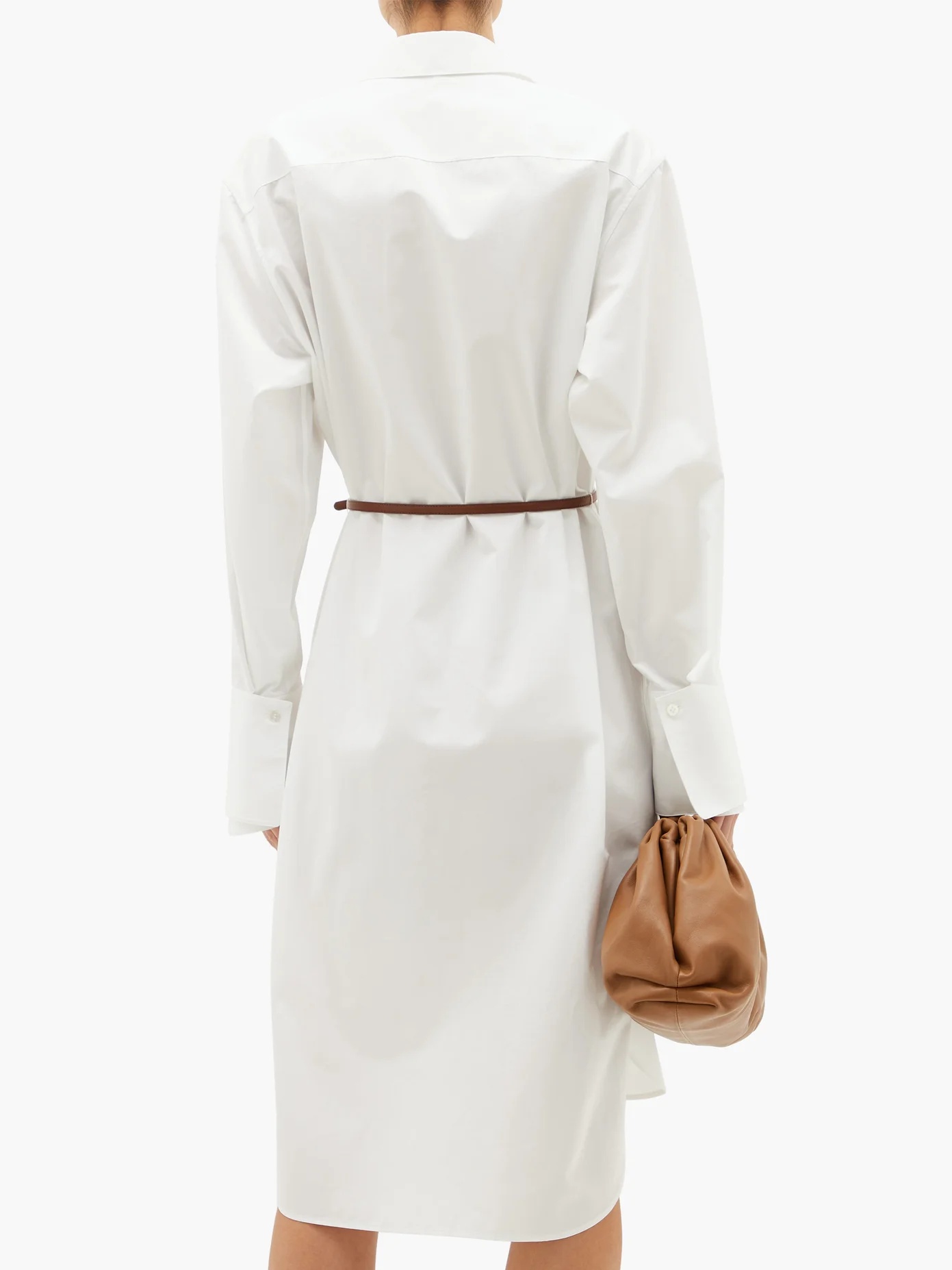 Sonia belted poplin midi shirt dress - 5