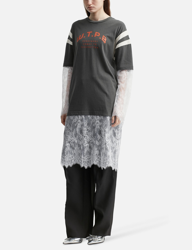 pushBUTTON LAYERED LACE SLEEVE TEE outlook